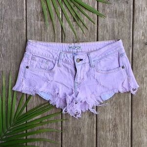 WILDFOX Friday Night Short in Lavendar